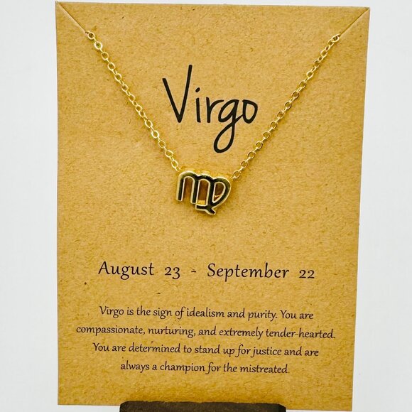 Gold Virgo Necklace - NWT - Picture 1 of 1